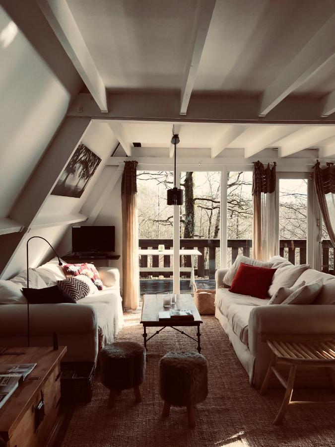 Heavenly Renovated Cabin Near Pittoresque Durbuy - Whistler Villa Bagian luar foto