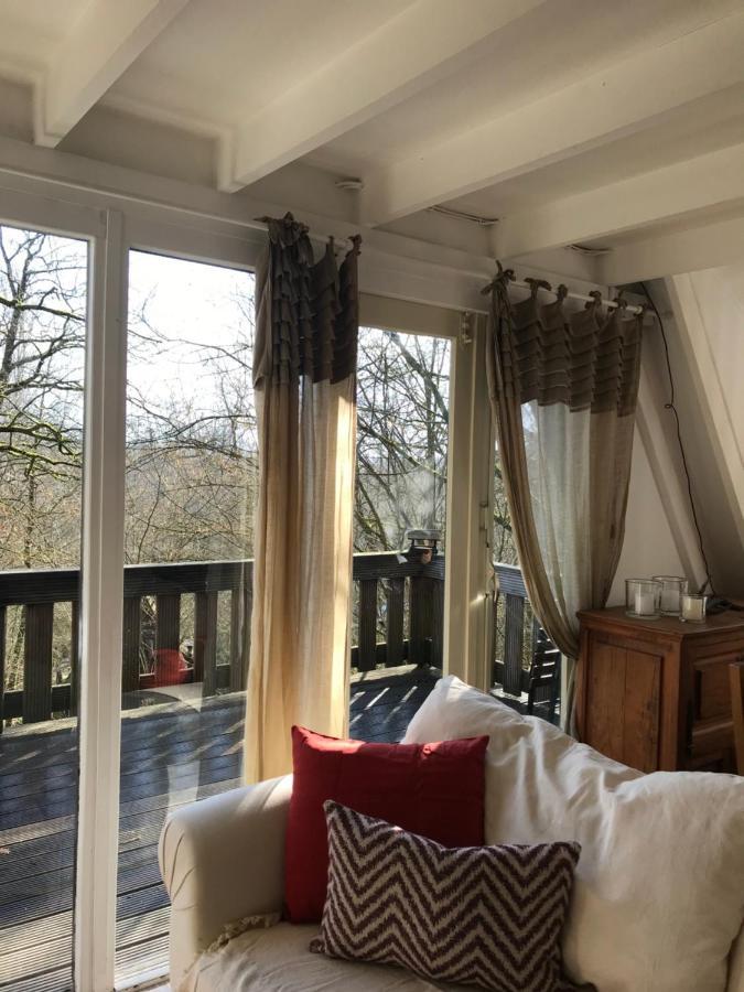 Heavenly Renovated Cabin Near Pittoresque Durbuy - Whistler Villa Bagian luar foto